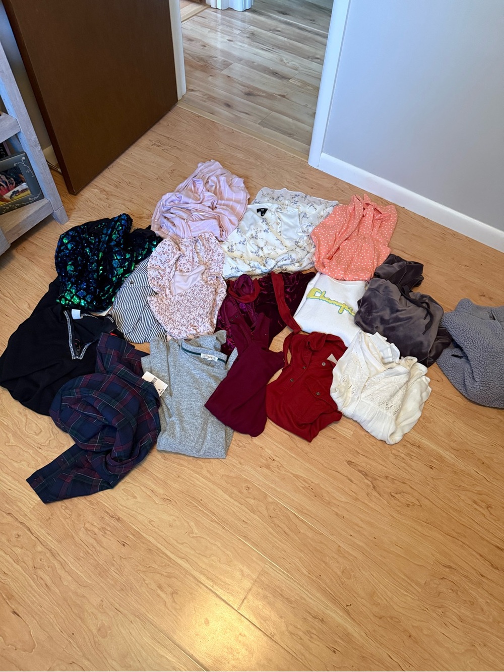 Lot of woman’s tops and dresses